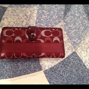Authentic Coach Checkbook Wallet